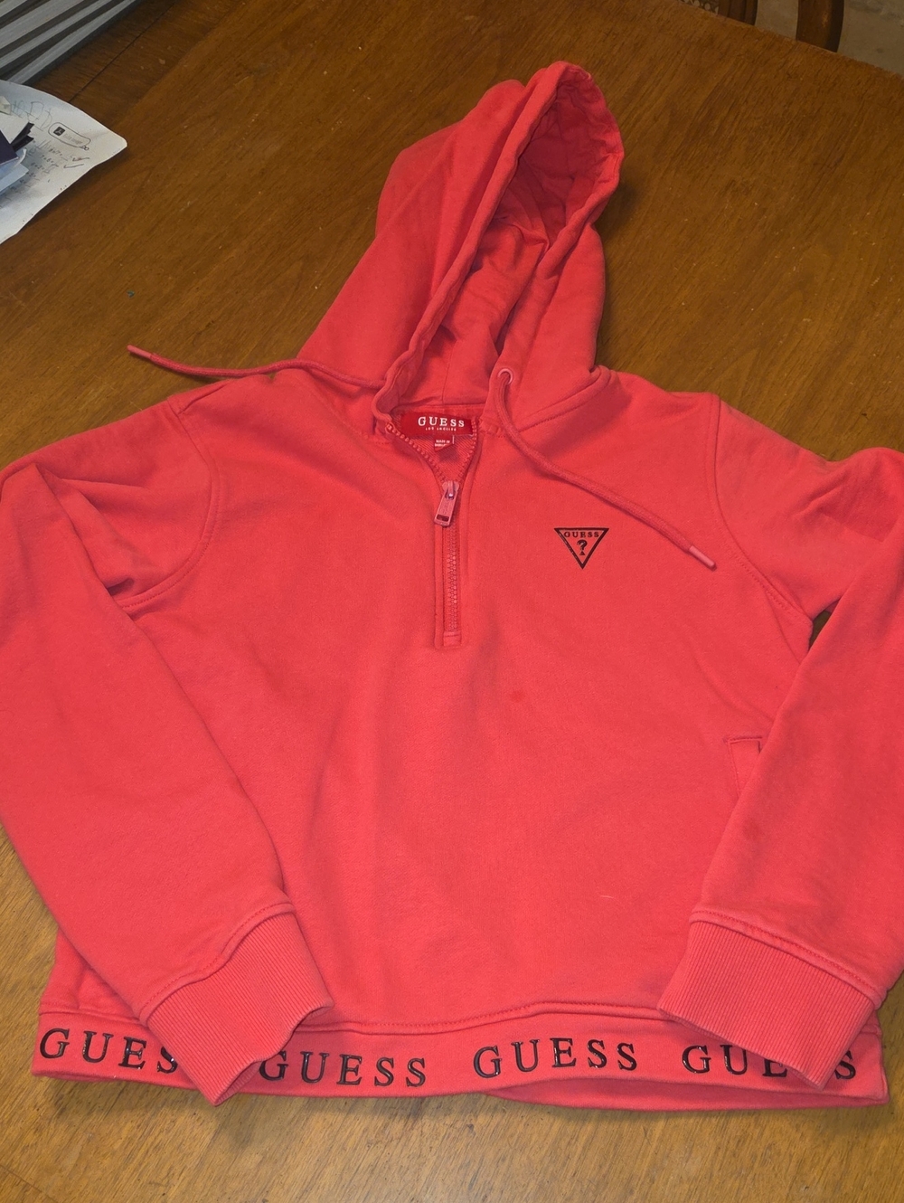 Guess Cropped Quarter Zipped